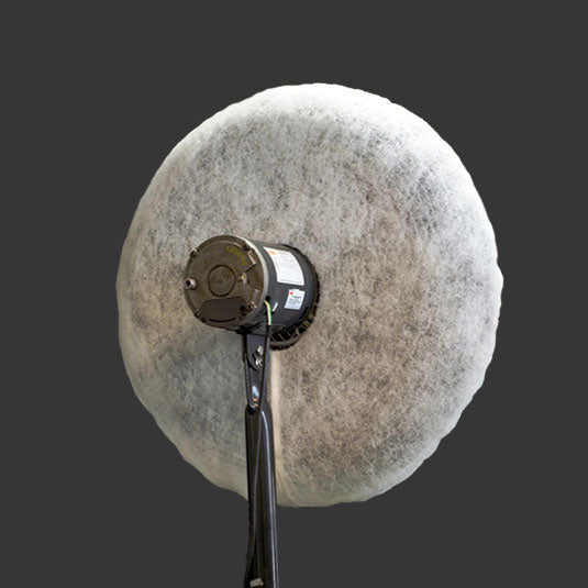 PreVent® Fan Shroud HD Blue/White Tackified Filter for Back of Fan D Air Filter Hub LLC