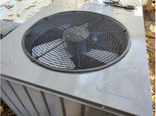 leaf guard installed on outdoor ac unit