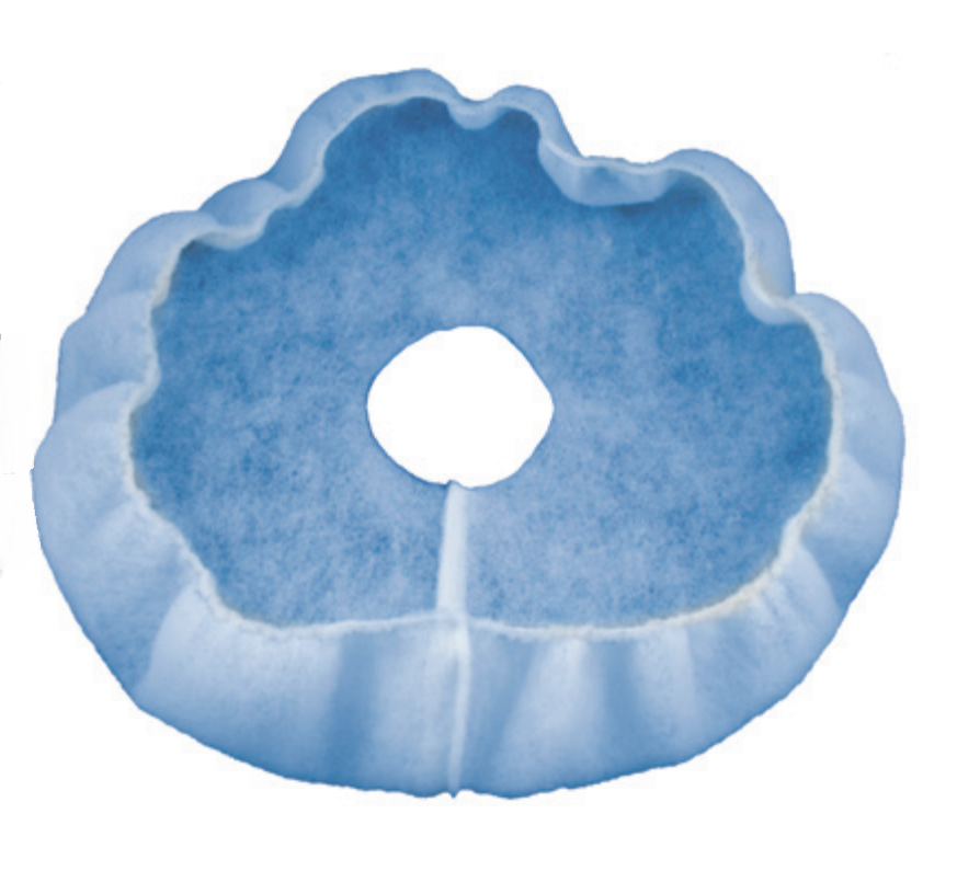 PreVent® Fan Shroud HD Blue/White Tackified Filter for Back of Fan D