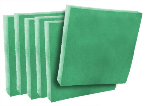 6 pack green/white polyester pads